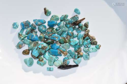 Group of Natural Turquoise Beads