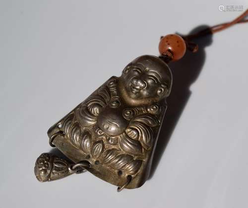 Antique Chinese Silver Buddha Pendant