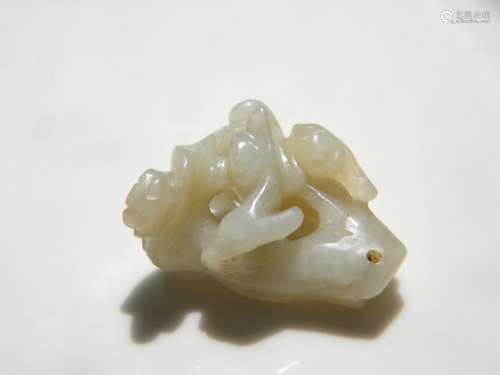 Antique Chinese Yuan Dynasty Nephrite Jade