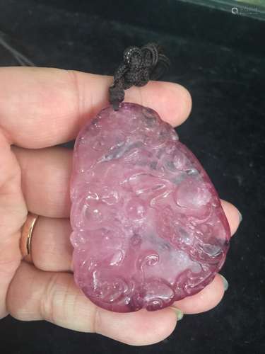 Antique Chinese Tourmaline Pendant