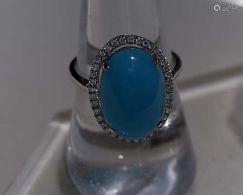 Vintage Sleeping Beauty Turquoise Ring