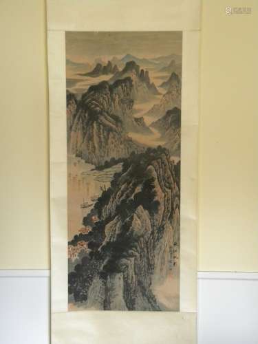 CHINESE SCROLL PAINTING SONG WENZHI