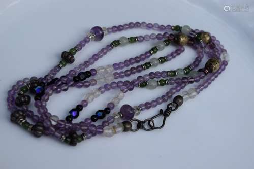 Vintage Crystal Bead Necklace