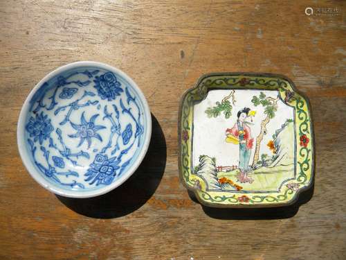 Two Antique Chinese Plates