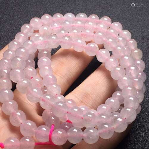 Natural Pink Jadeite Necklace