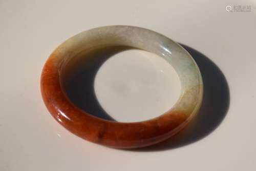 Antique Chinese Natural Jadeite Bangle Bracelet