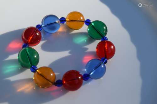 Vintage Peking Glass Bracelet