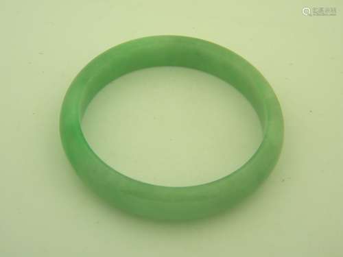 Vintage Natural Green Jadeite Bracelet