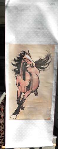 Vintage Chinese Horse Painting