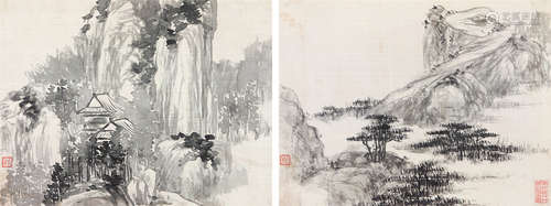 任熊（1820～1864） 杂画集锦 册页 （六开）