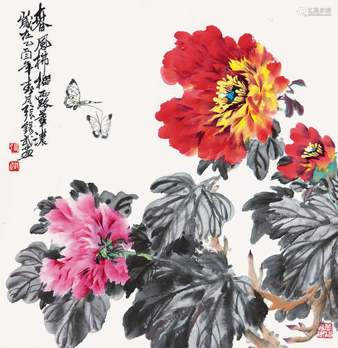 张锡武 花卉 立轴