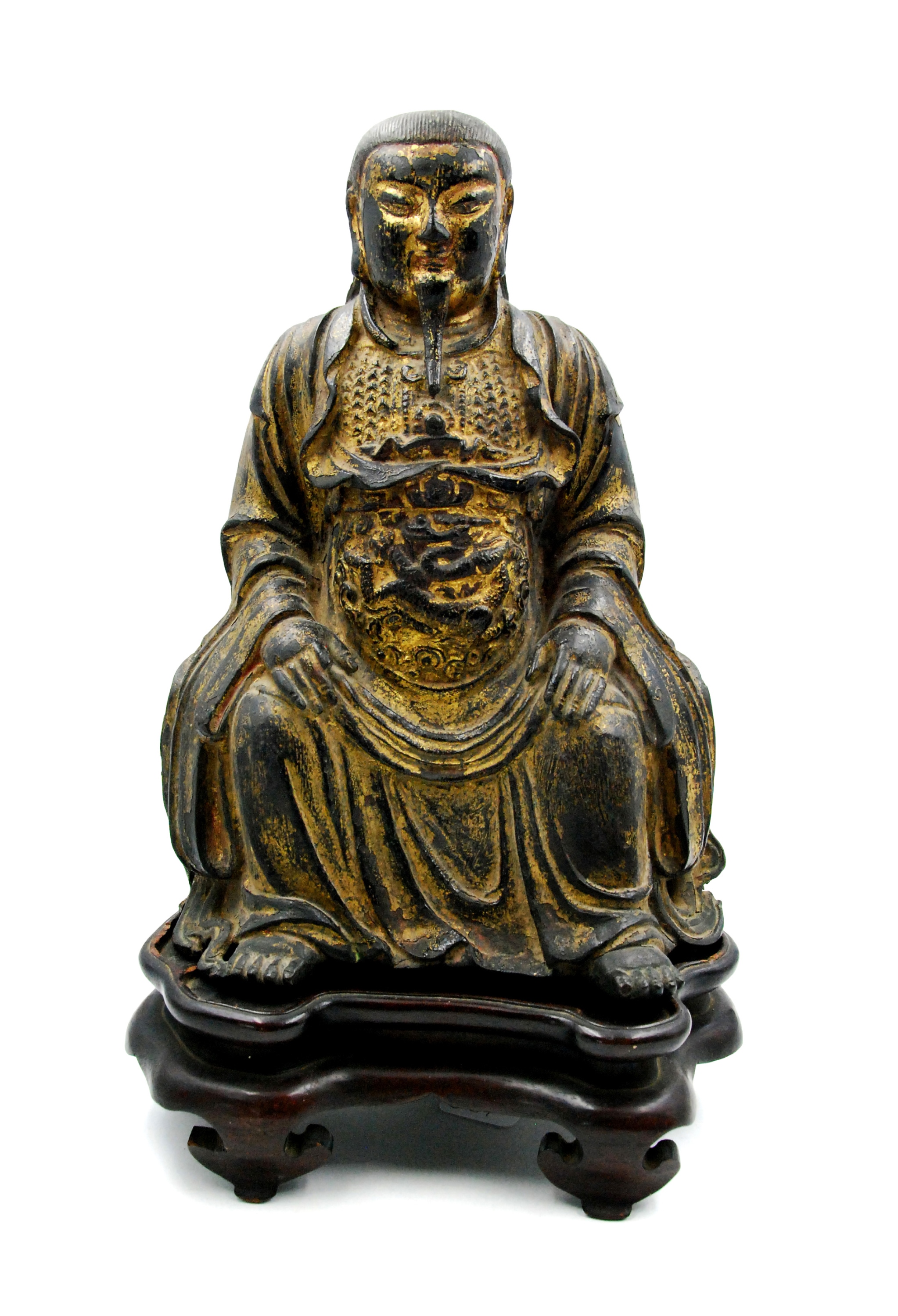 明代 真武大帝像 gilt bronze hei di statue; ming dynasty