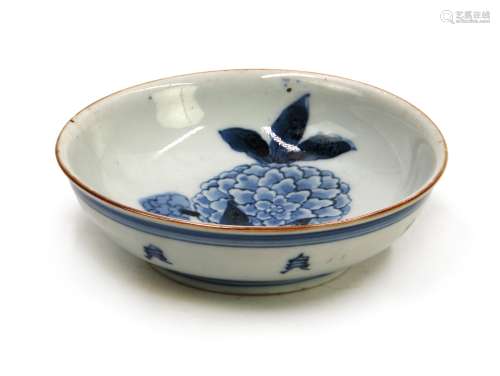 江戶時代 青花瓷碟 SMALL BLUE AND WHITE BOWL: EDO PERIOD(1603-1868)