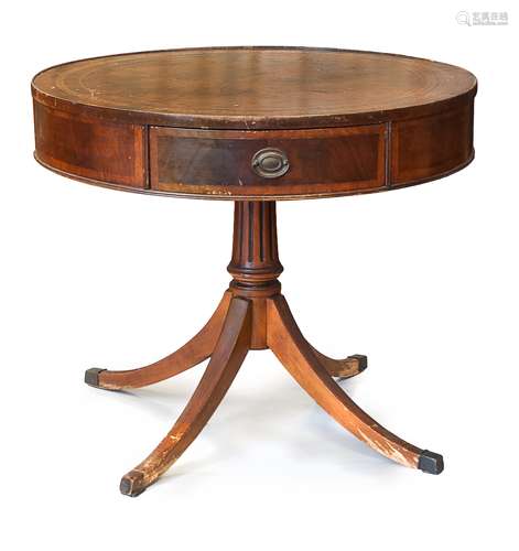 十九世紀 Louis Style圓桌 CIRCLE TABLE WITH LEATHER TOP