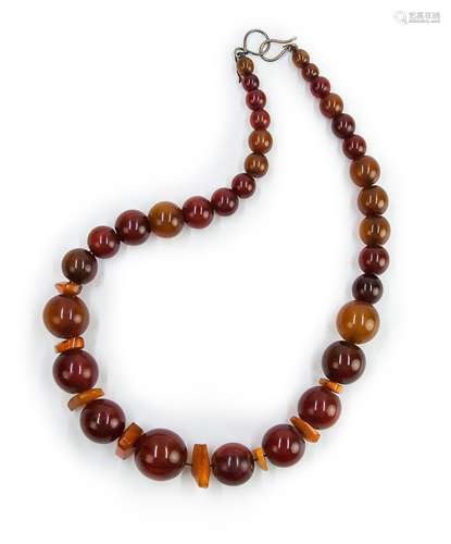 琥珀珠項鏈 AMBER BEAD NECKLACE