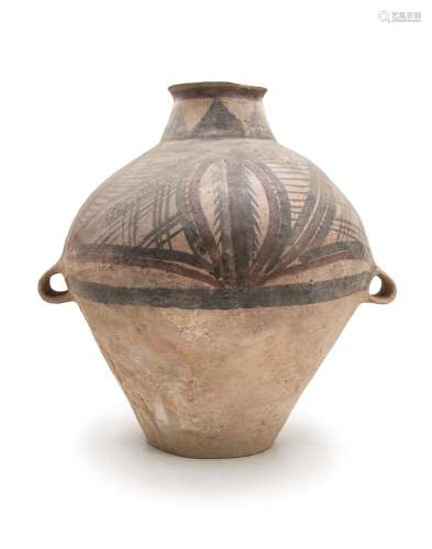 馬家窯雙耳陶罐 NEOLITHIC EARTHENWARE JAR WITH RING HANDLES