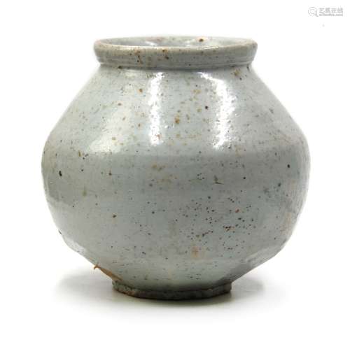 朝鮮王朝（1392-1910） 白釉罐 KOREAN MOON JAR; JOSEON(1392-1910)