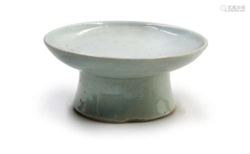 朝鮮時代 白釉高足盤 WHITE GLAZED HIGH FOOT DISH; JOSEON(1392-1910)