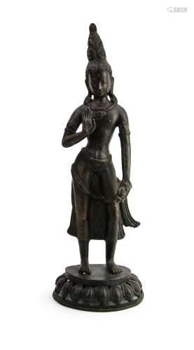 20世紀 銅佛立像 BRONZE STANDING BUDDA; 20TH CENTURY