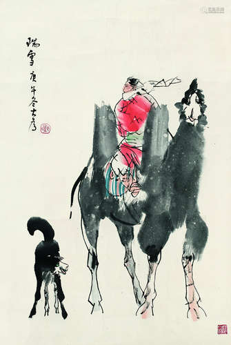 刘大为（b.1945） 瑞雪 镜心 设色纸本