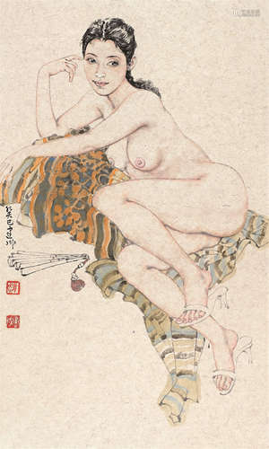 赵建成（b.1949） 裸女 镜心 设色卡纸