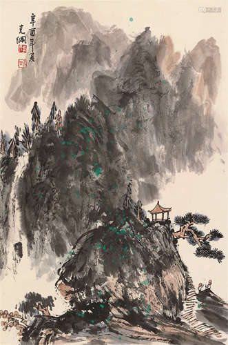 孙克纲（1923～2007） 山水 立轴 设色纸本