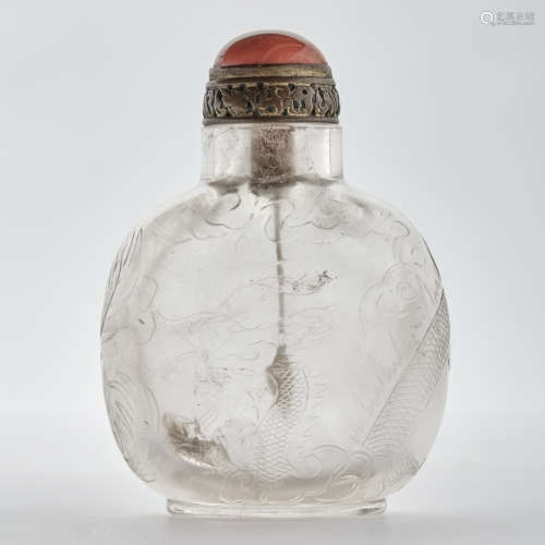 Chinese Rock Crystal Snuff Bottle