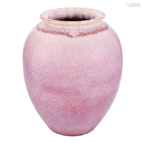 Chinese Flambé Glazed Porcelain Vase