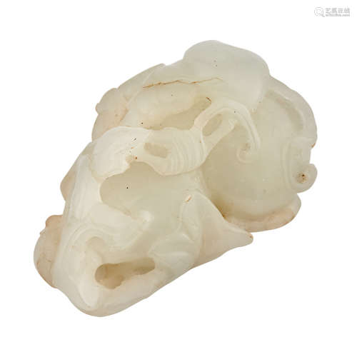 Chinese White Jade Double Gourd