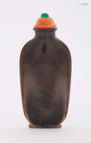 Chinese Imitation Agate Glass Snuff Bottle