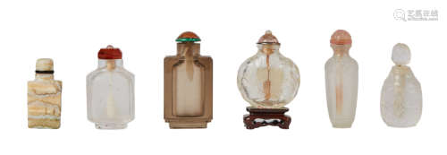 Group of Six Chinese Snuff Bottles