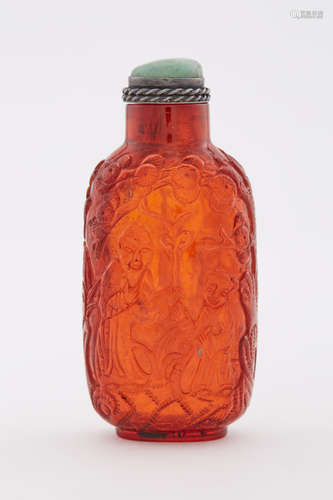 Chinese Amber Snuff Bottle