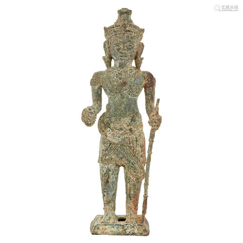 Khmer Bronze Figure of Shiva