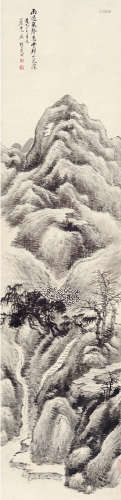 戴熙（1801～1860） 深山鸣泉 立轴 水墨纸本