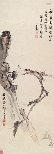 胡若思（1916～2004） 高士图 立轴 设色纸本