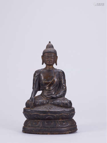 銅釋迦牟尼佛像 17世紀
