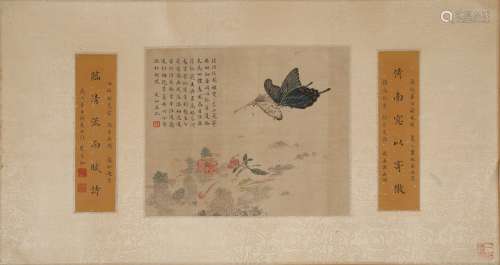 Zhang Chonghe: color and ink painting and couplet calligraphy