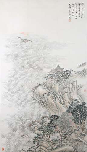 Zhen Yan: ink and color landscape painting