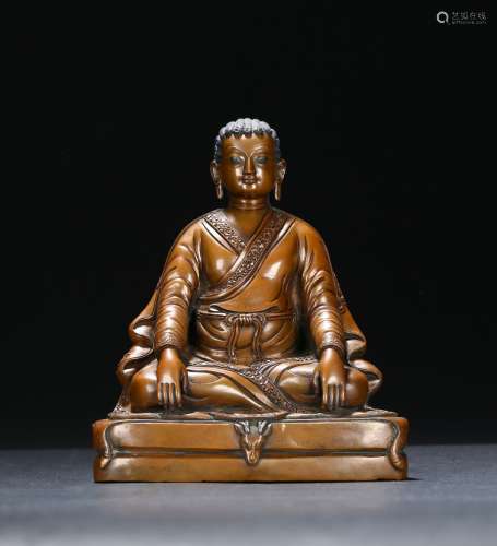 A bronze figure of Marpa