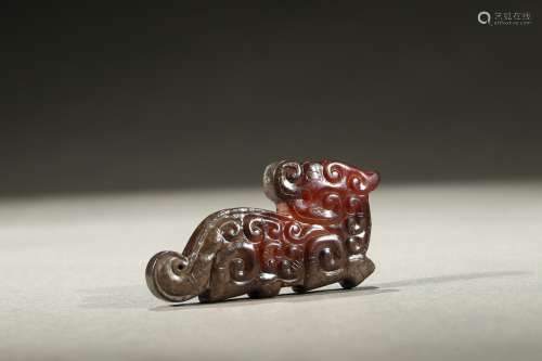 A jade carving of bixie ornament