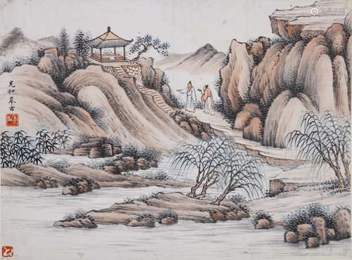 Zhang Chonghe: color and ink 'landscape' painting