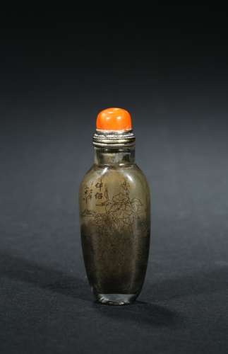 An inside painted snuff bottle