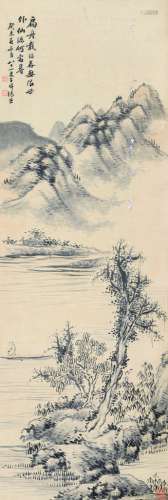 张子祥（1803～1886） 山水 立轴 水墨纸本