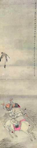 钱慧安（1833～1911） 人物 立轴 设色纸本
