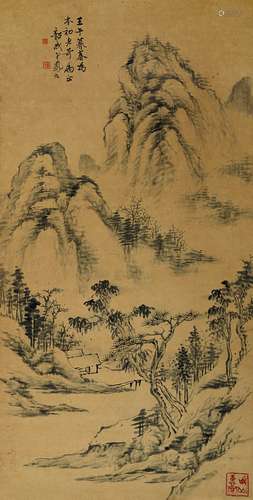 任韶成（1806～1876） 山水 立轴 水墨纸本