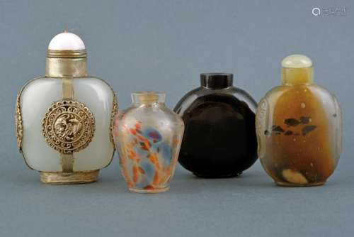 FOUR GLASS SNUFF BOTTLE