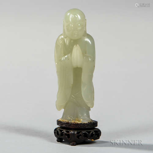 Jade Figure of a Monk 玉雕僧人