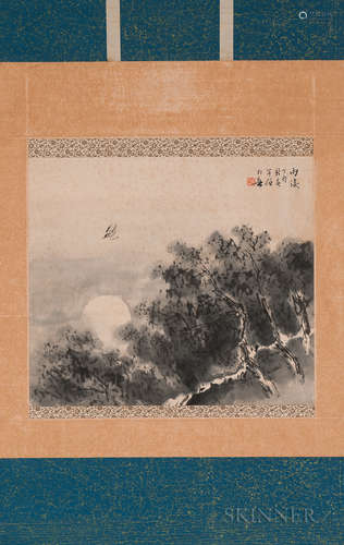 Hanging Scroll Depicting a Landscape 中国画 立轴 - 山水