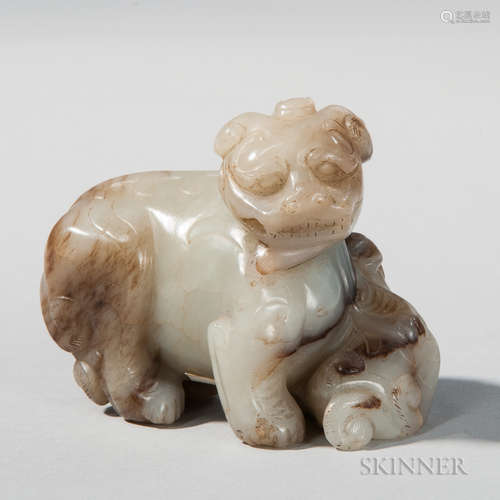 Jade Carving of a Qilin 玉雕麒麟