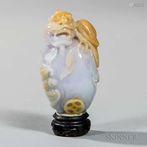 Jadeite Carving of a Qilin 玉雕麒麟